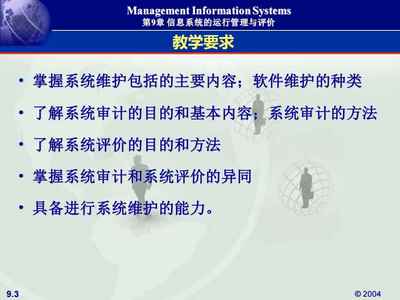 《管理信息系统CA课件》 第九章 信息系统运行管理与评价